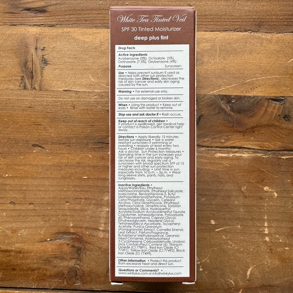 NWT Winky lux spf 30 tinted‎ moisturizer Shade Deep Plus Tint - Picture 3 of 7